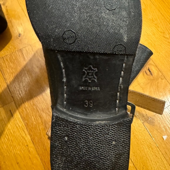 Neosens black leather high boots with buckles size 9us. - Picture 5 of 7